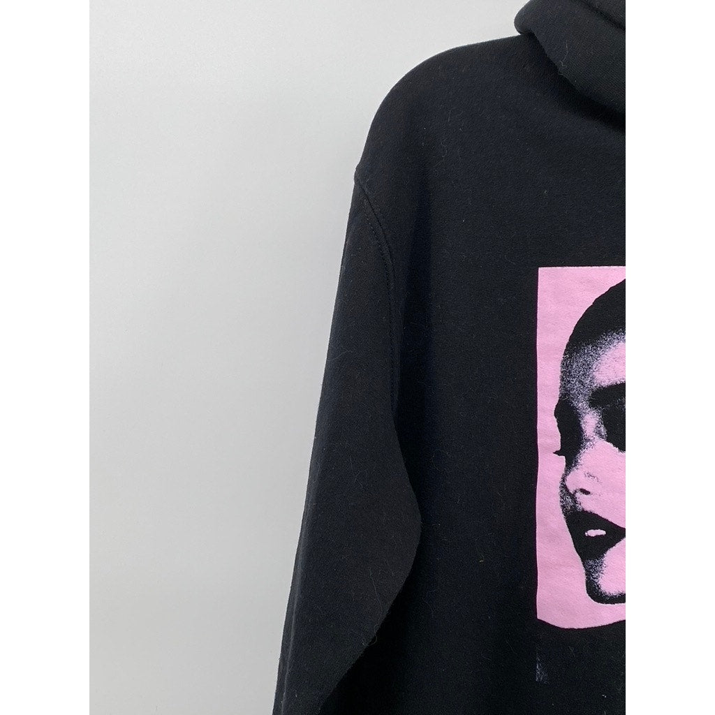 ARIANA GRANDE Unisex Adult Black-Pink Sweetener World Tour Graphic Hoodie SZ S