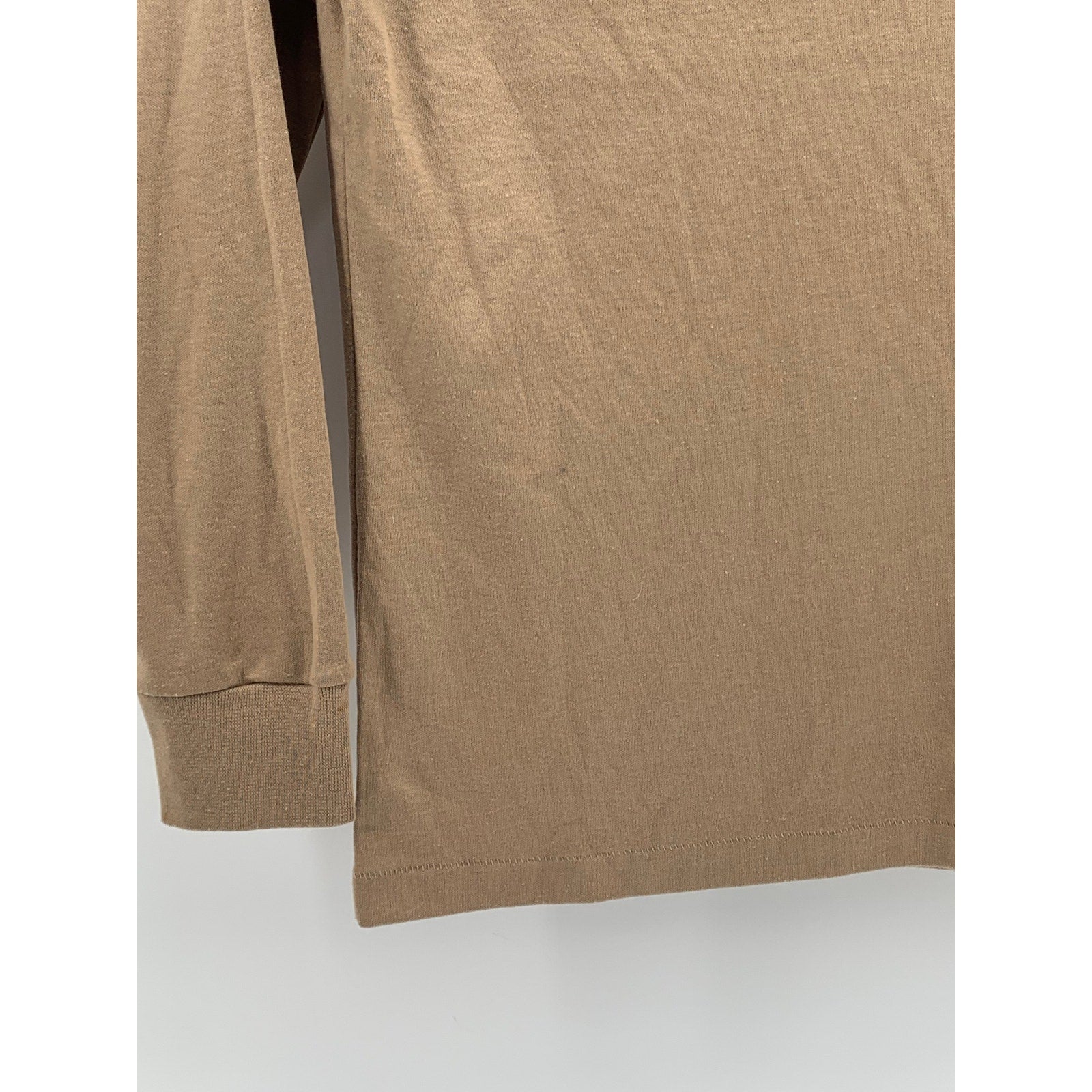 NORTHWEST PASSGAE Women's Vintage Beige Single Stitch Long Sleeve Top SZ S