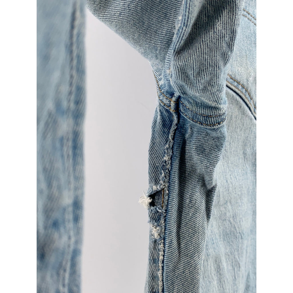 LEVI'S Women's Light Wash Denim Distressed Wedgie Straight Ankle Jeans SZ 27