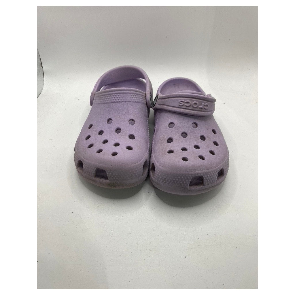 CROCS Toddler Girls' Light Purple Classic Lightweight Slip-On Clog Shoes SZ C13