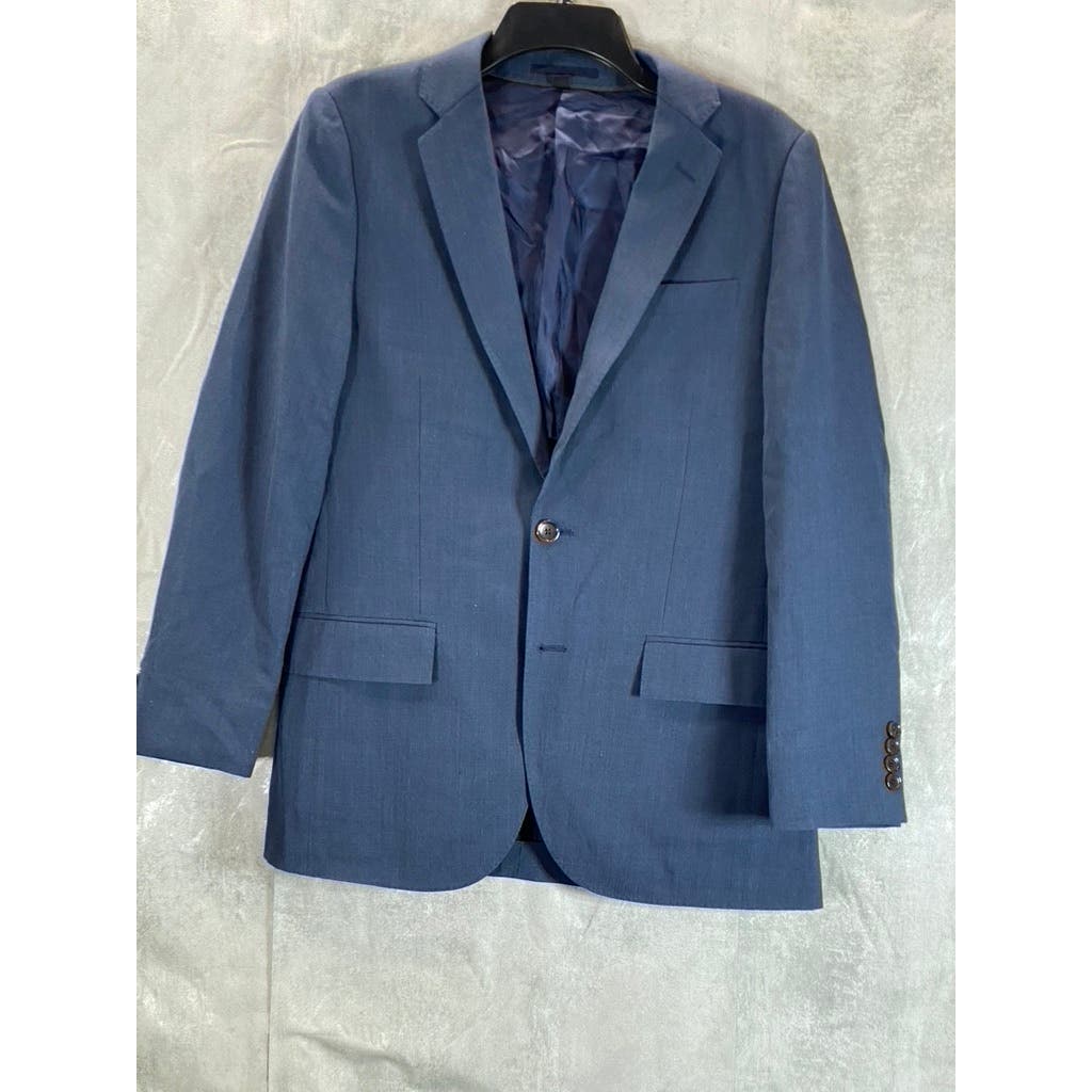 J.CREW Men's Navy Short Slim Ludlow Traveler Wool Two-Button Suit Jacket SZ 36S