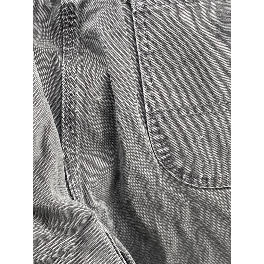 DICKIES Men's Dark Gray Textured Straight-Leg Carpenter Jeans SZ 36X30