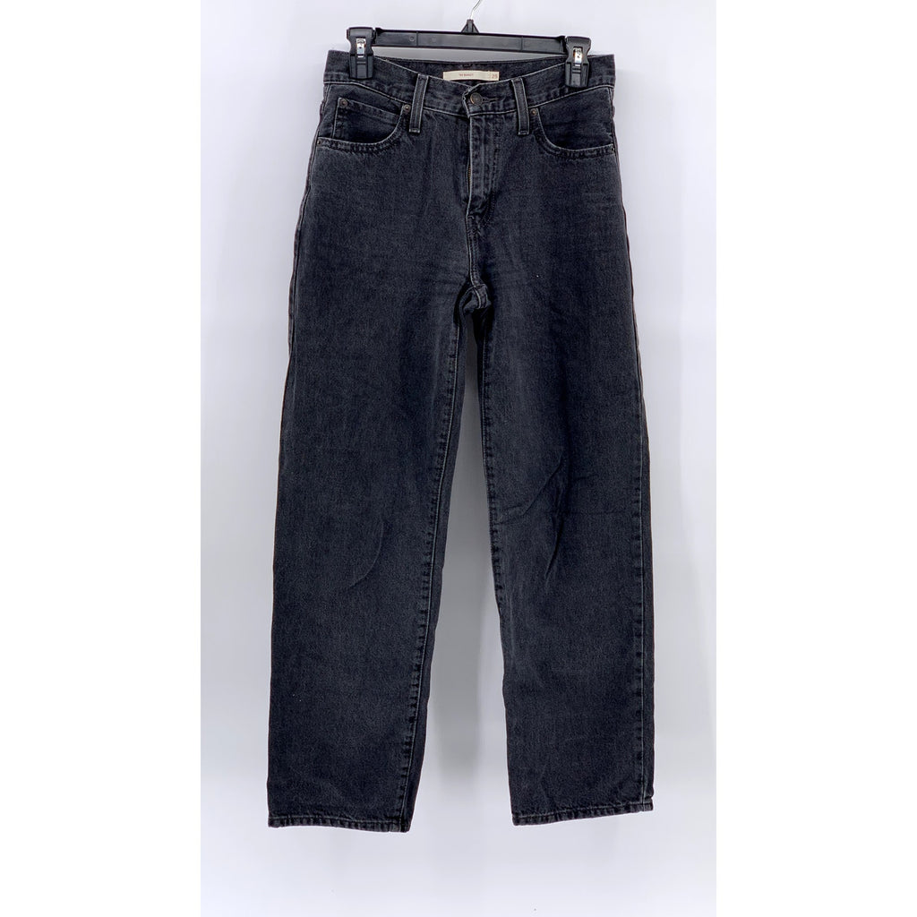LEVI'S Women's Black Denim 94' Baggy Jeans SZ 25