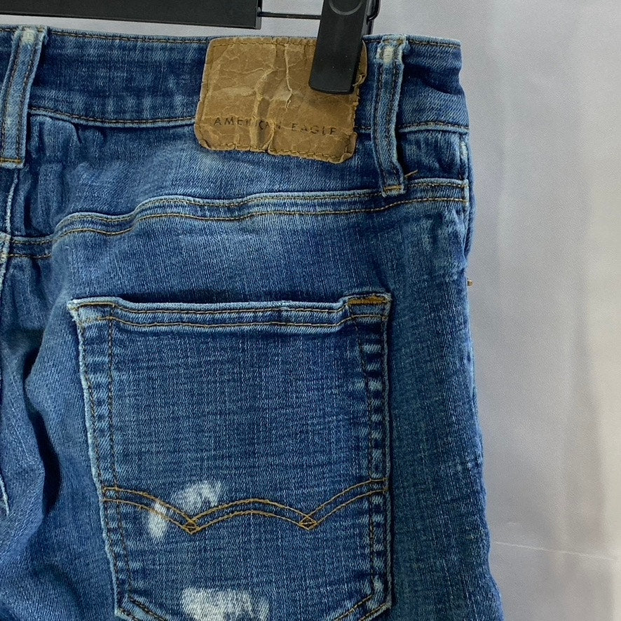 AMERICAN EAGLE Men's Dark Blue Ne(x)t Level Flex Slim Straight Jean SZ 30X34