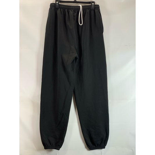 CHAMPION Authentic Men's Solid Black Eco Elastic Waist Pull-On Sweat Pants SZ L