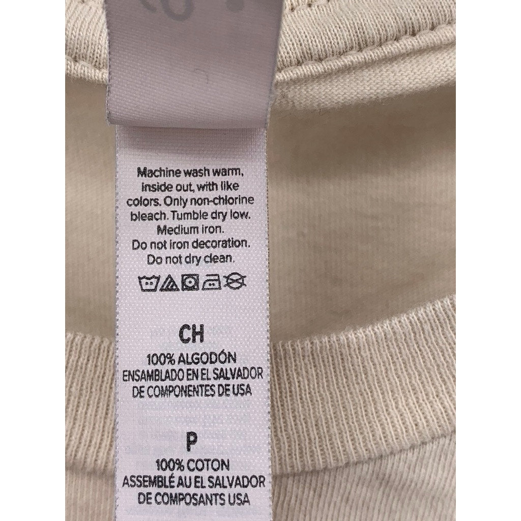 BELLA + CANVAS Women's Beige Crewneck Graphic T-Shirt SZ S