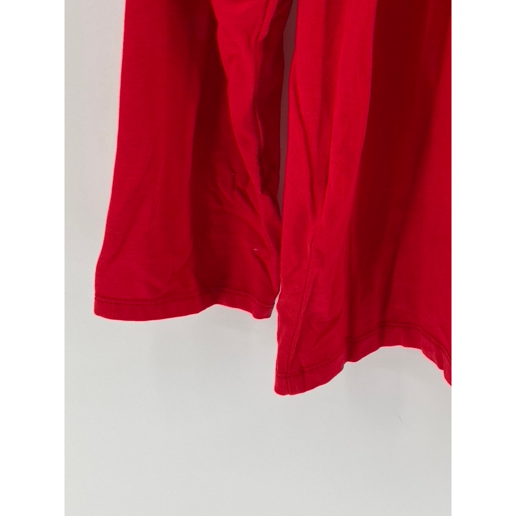 LANDS' END Women's Plus Red Crewneck Long Sleeve Top SZ 1X