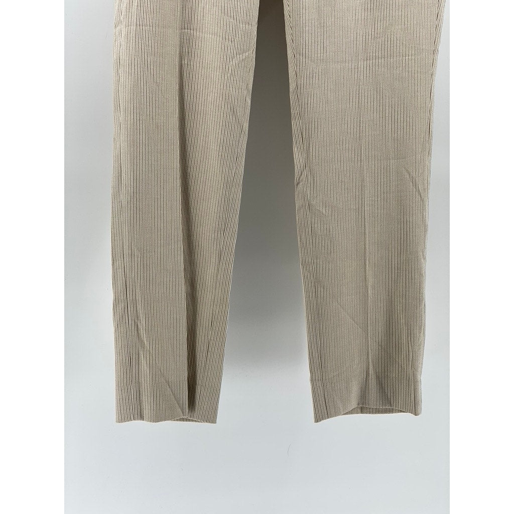 BANAN REPUBLIC Women's Kha-Kee Stripe Ryan Slim-Fit Straight-Leg Pants SZ 6