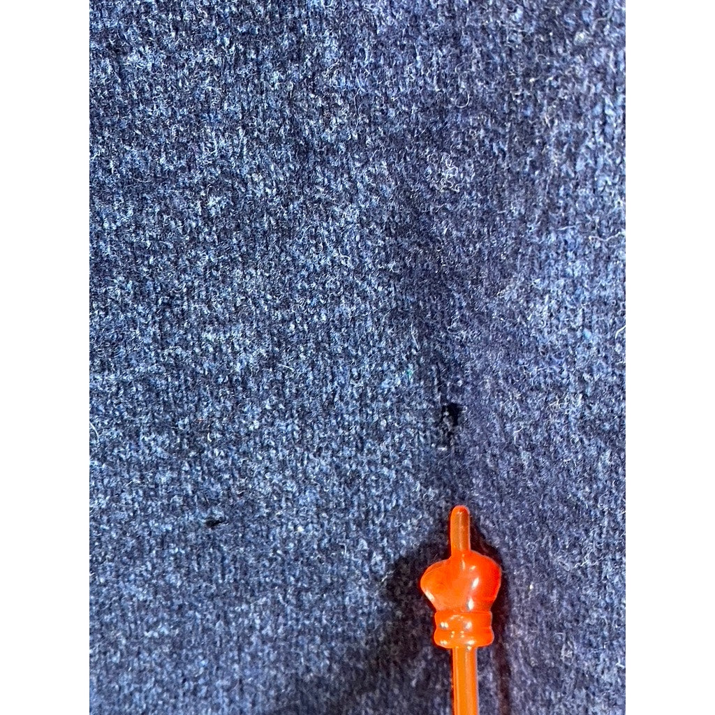 J. CREW FACTORY Men's Navy Lambswool Button-Front Bomber Sweater SZ 2XL