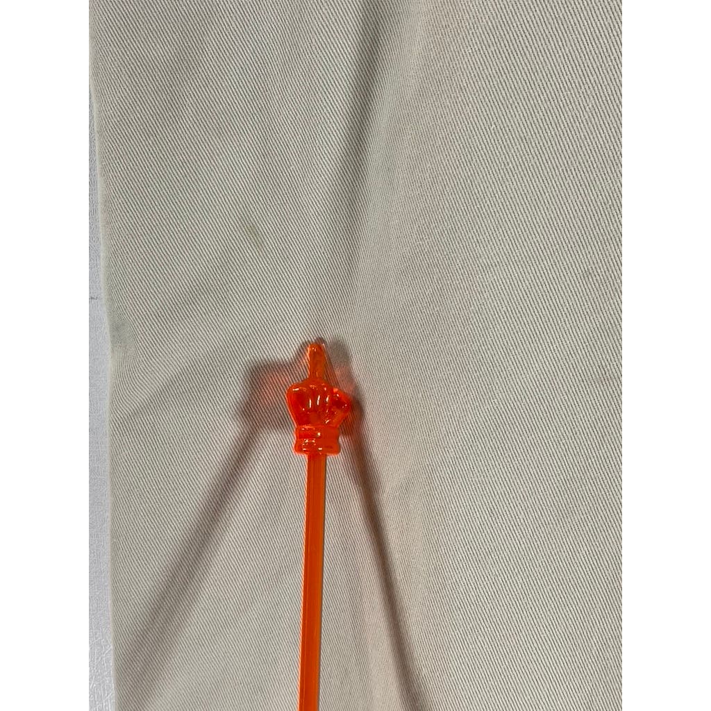 TOMMY HILFIGER Men's Tan Vintage Modern-Fit Flat Front Dress Pants SZ 36X30