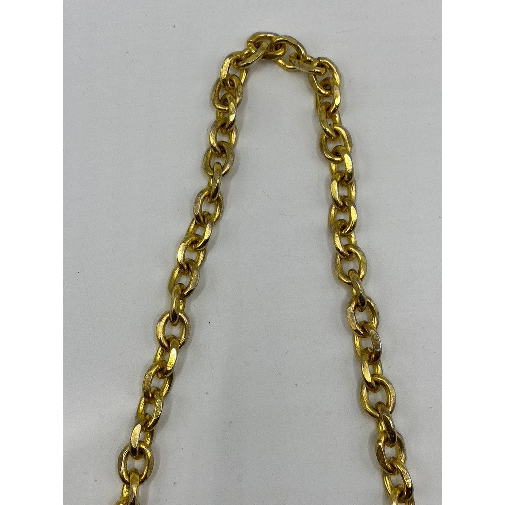 PRADA Men's Gold Chainlink Chunky Necklace