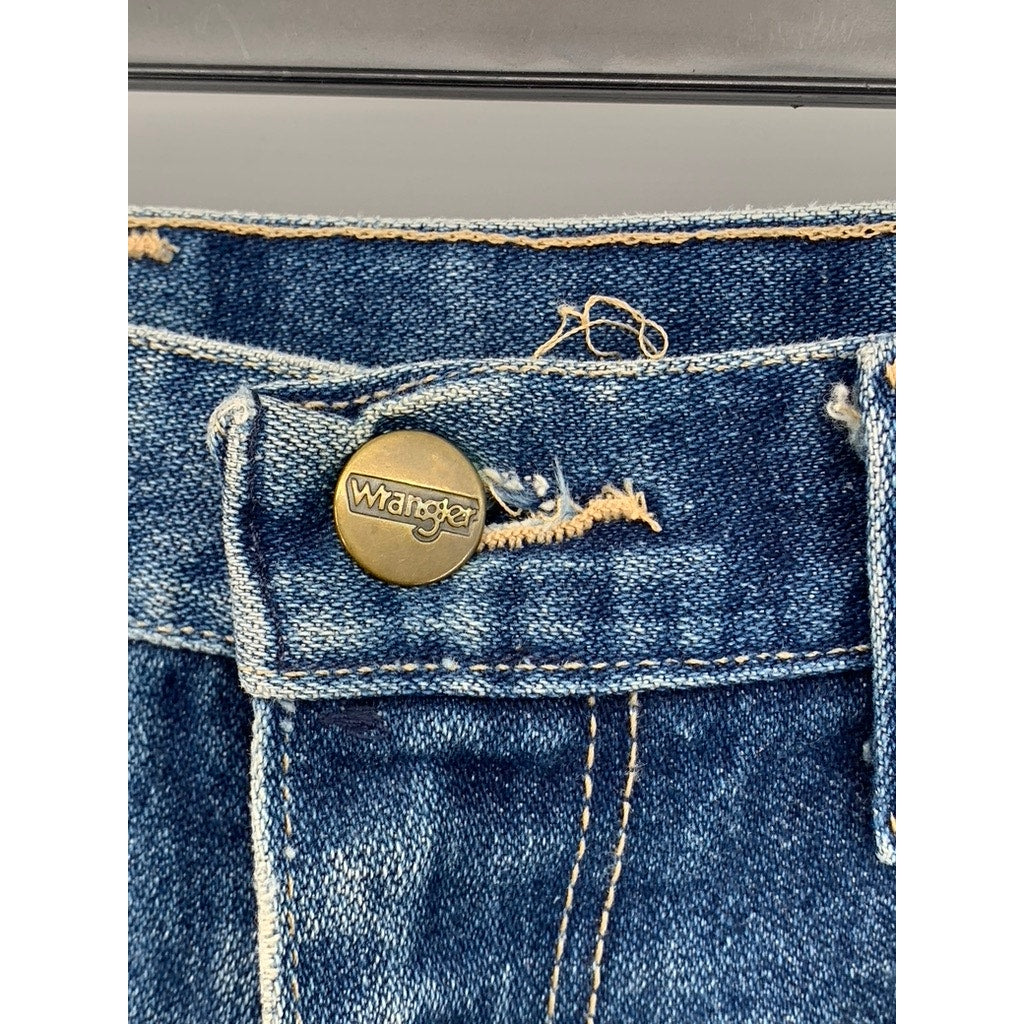 WRANGLER Men's Blue Denim Straight-Leg Regular Fit Jeans SZ 29