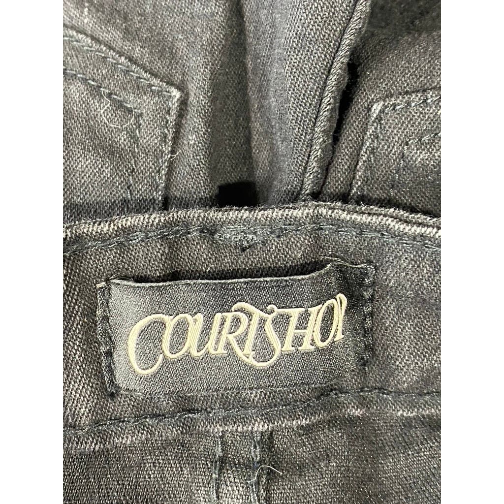 COURTSHOP Women's Aspen Black Bell Bottom Denim Jeans SZ 24