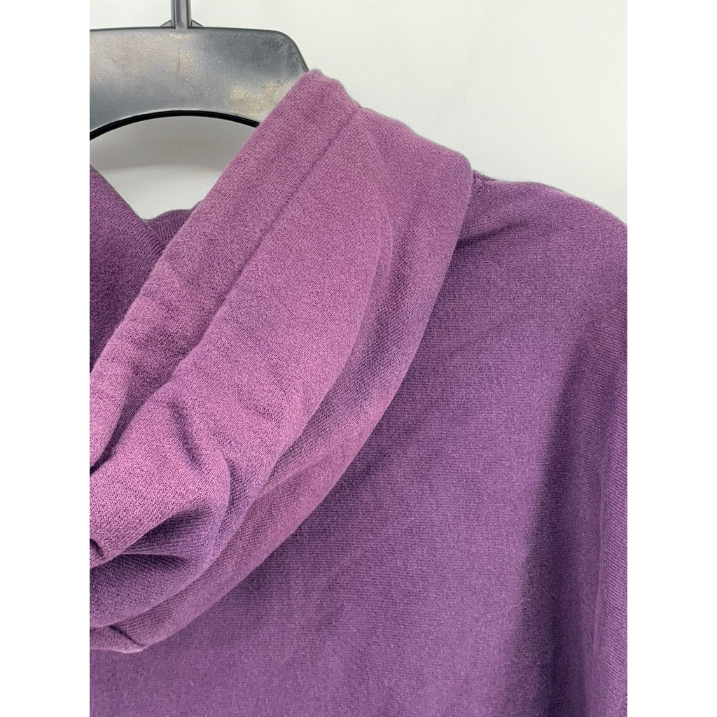 CHAMPION Men's Purple Embroidered Logo Reverse Weave Casual Cotton Hoodie SZ M