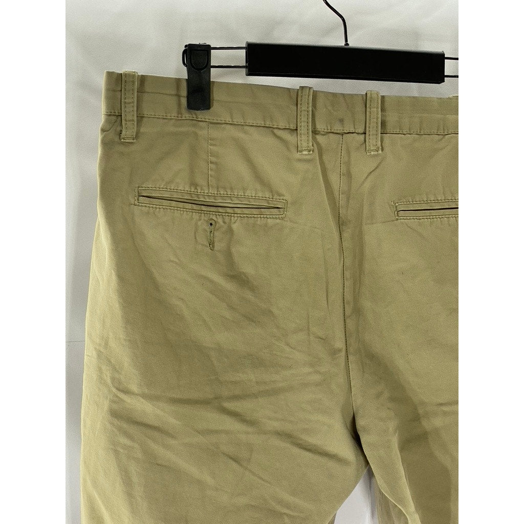 GAP Men's Tan Regular-Fit Chino Shorts SZ 33