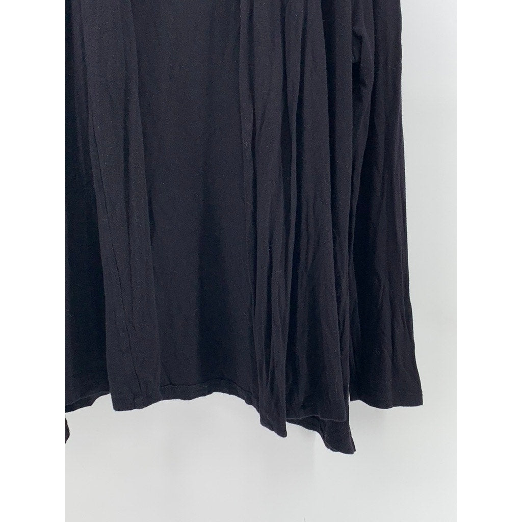 G COLLECTION Women's Black Solid Open-Front Cardigan SZ M