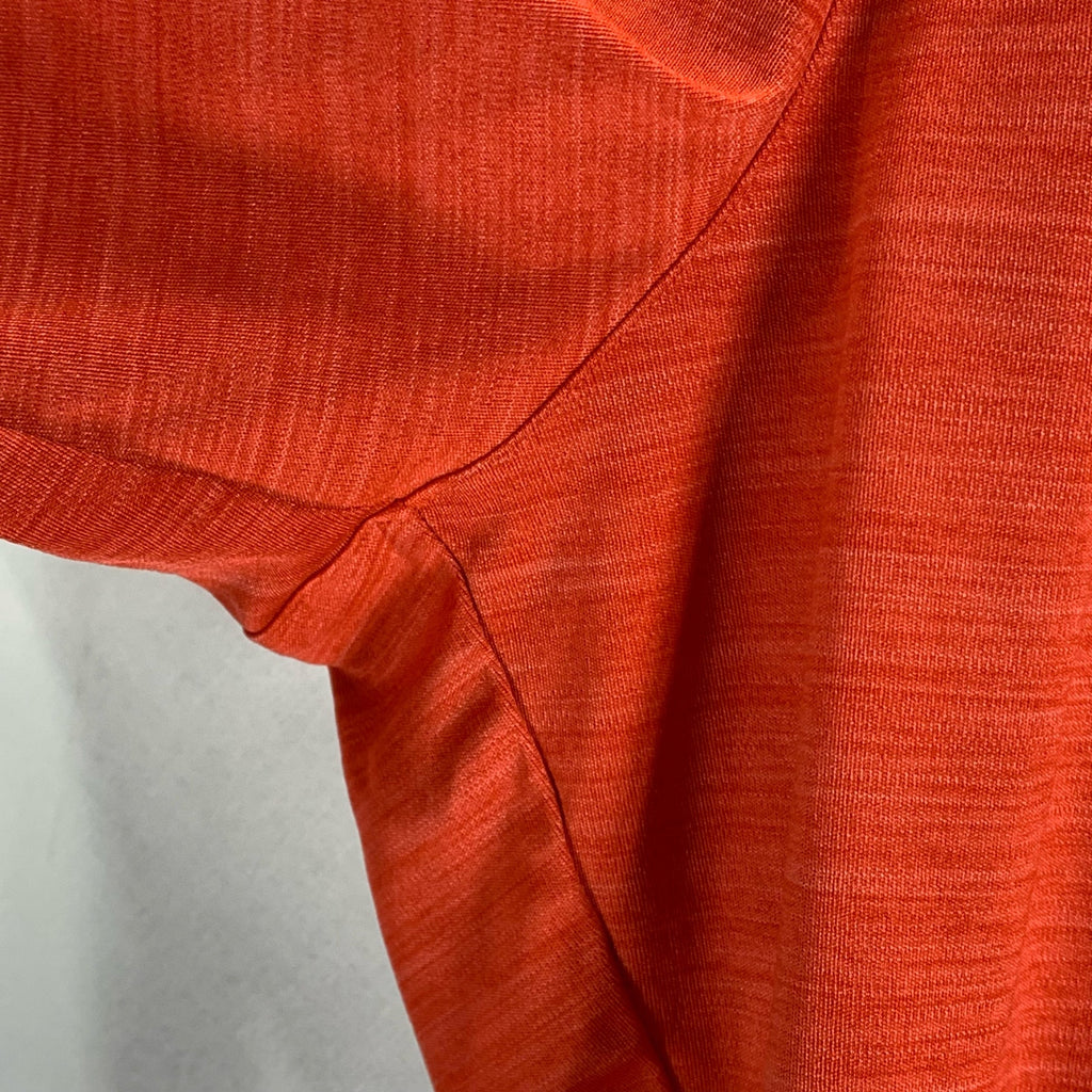 ADIDAS Men's Orange/Black Drawstring Waist Pull-On Active Shorts SZ L