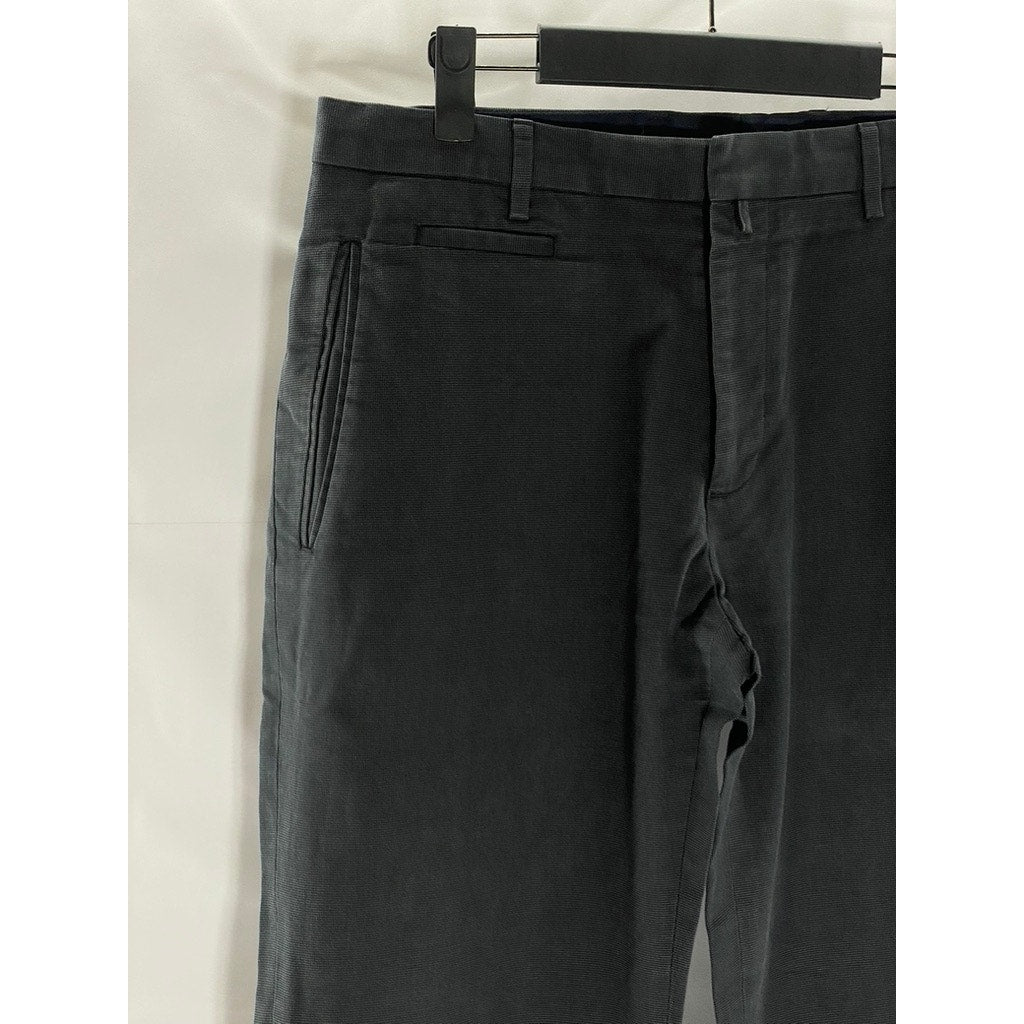 BANANA REPUBLIC Men's Classic Navy Tailored Slim-Fit Cotton Pant SZ 32X34