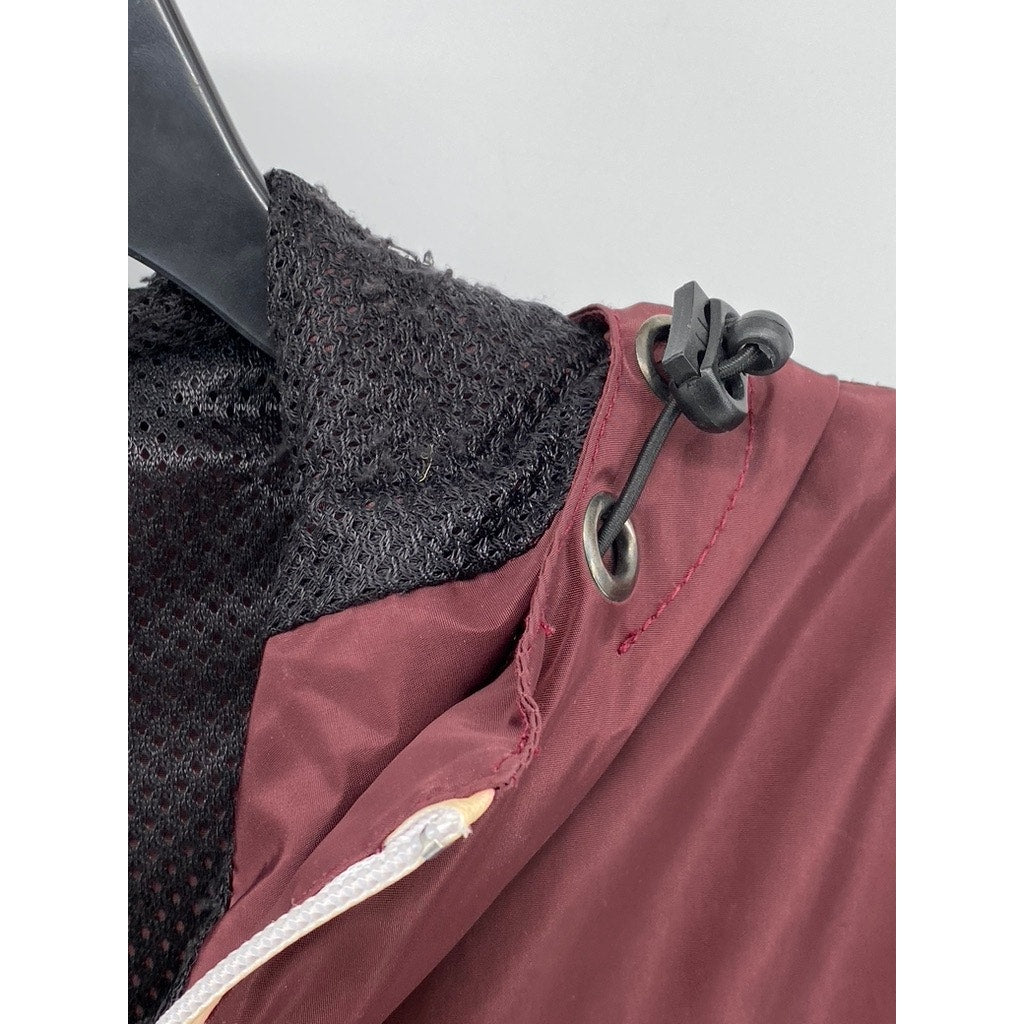 OAHU GEAR COMPANY Men's Burgundy Half Zip Long Sleeve Pullover Jacket SZ S