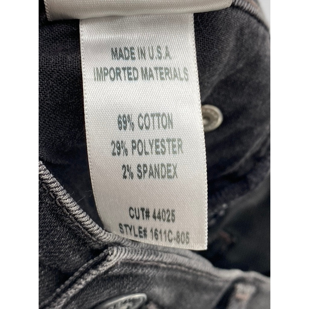 CITZENS OF HUMANITY Women's Washed Black Distressed High-Rise Skinny Jeans SZ 27