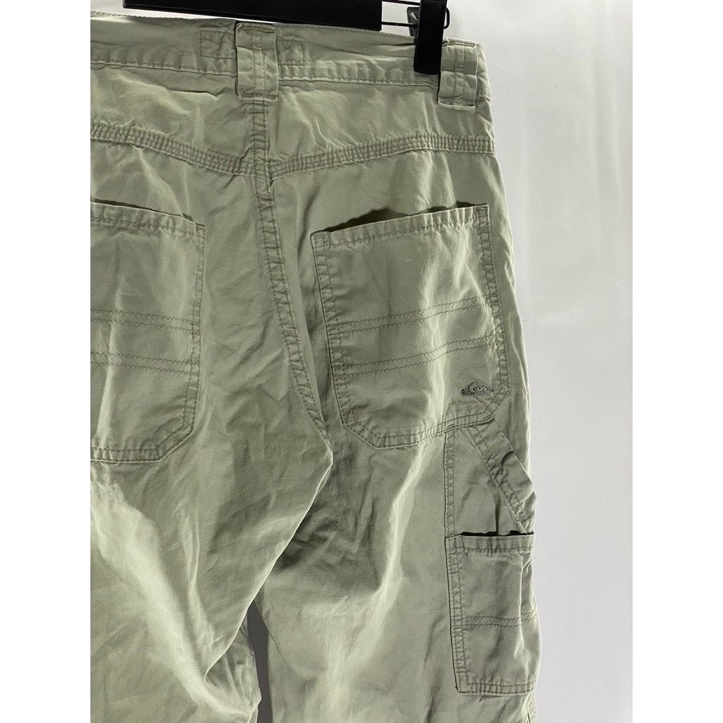 QUIKSILVER Men's Vintage Gray Barney Seawashed Canvas Straight-Leg Pant SZ 28