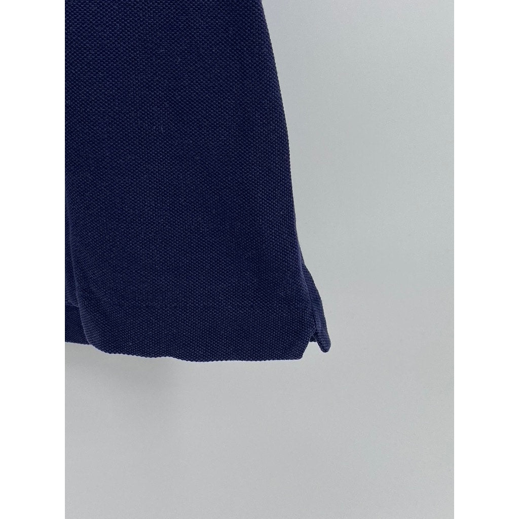 LACOSTE Men's Navy Classic-Fit Short Sleeve Polo Shirt SZ S
