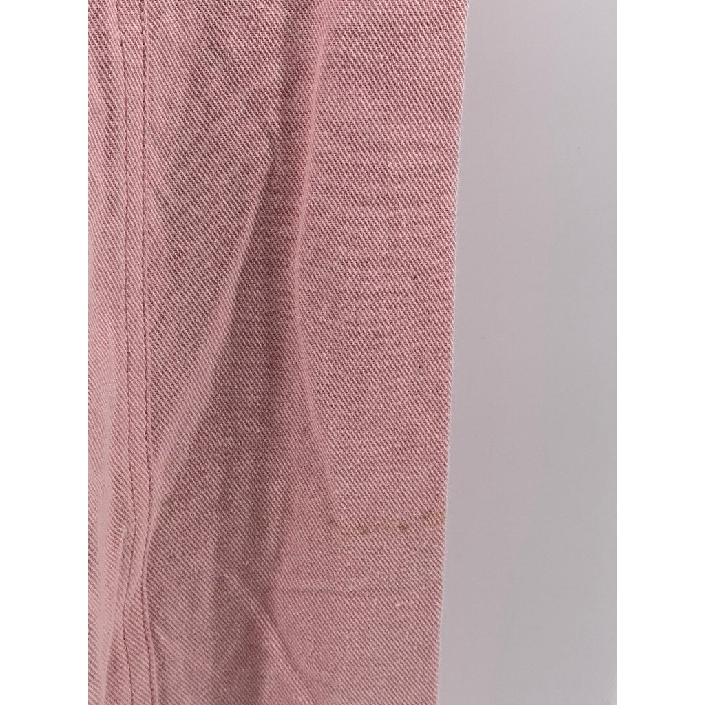 & OTHER STORIES Women's Light Pink Half-Zip Belted Short Sleeve Jumpsuit SZ 4