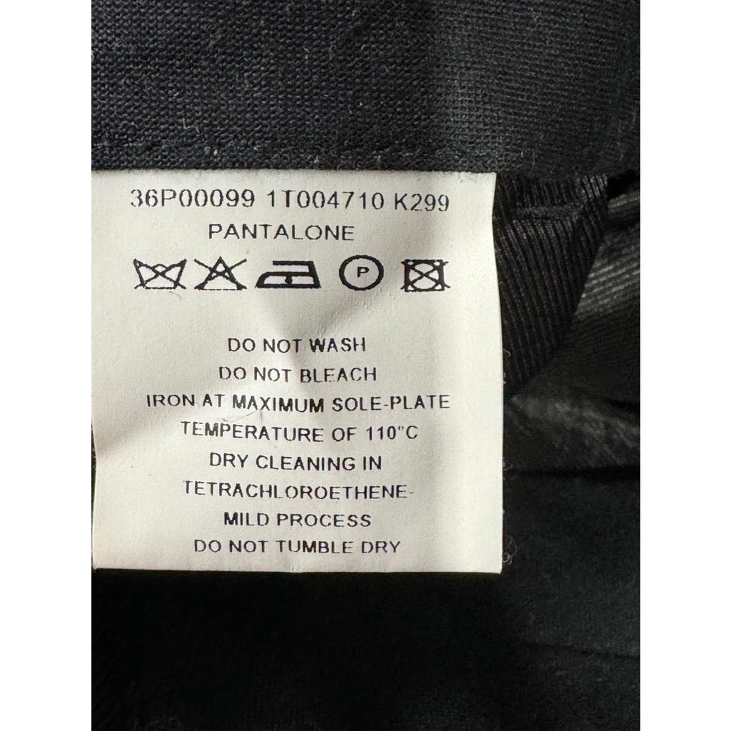 TRUSSARDI Women's Black Solid Tapered Trousers SZ 40 IT US 26/27