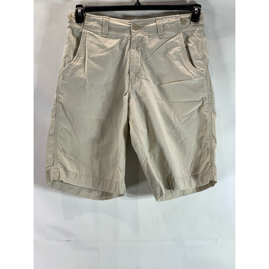 LUCKY BRAND BY GENE MONTESANO Men's Beige Regular-Fit Chino Shorts SZ 32