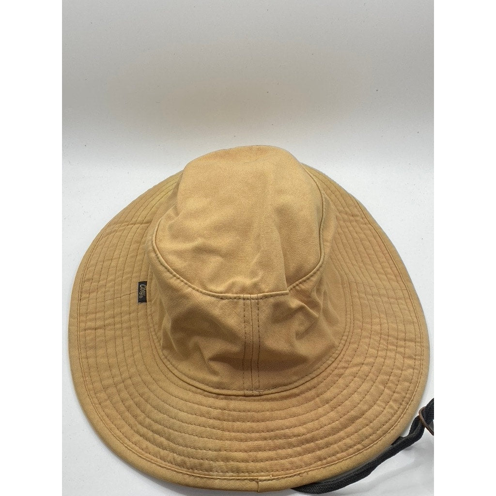 OBEY Men’s Tan Canvas Vintage Casual Neck-Tie Bucket Hat SZ OS