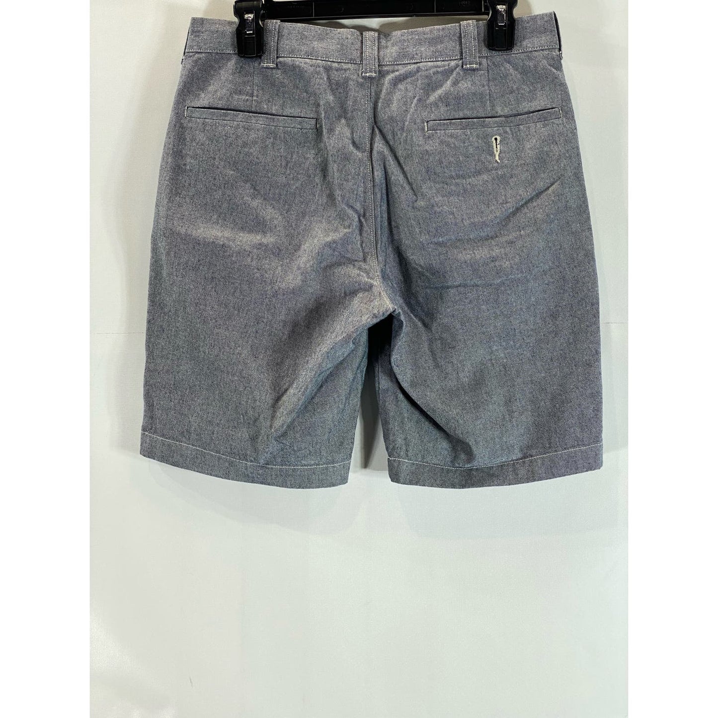 J.CREW Men's Dark Gray Chambray Stretch 9" Chino Shorts SZ 29