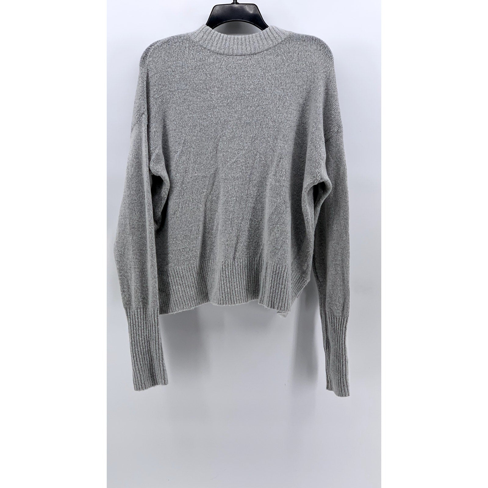 MELROSE AND MARKET Women's Gray Crewneck Long Sleeve Sweater SZ M