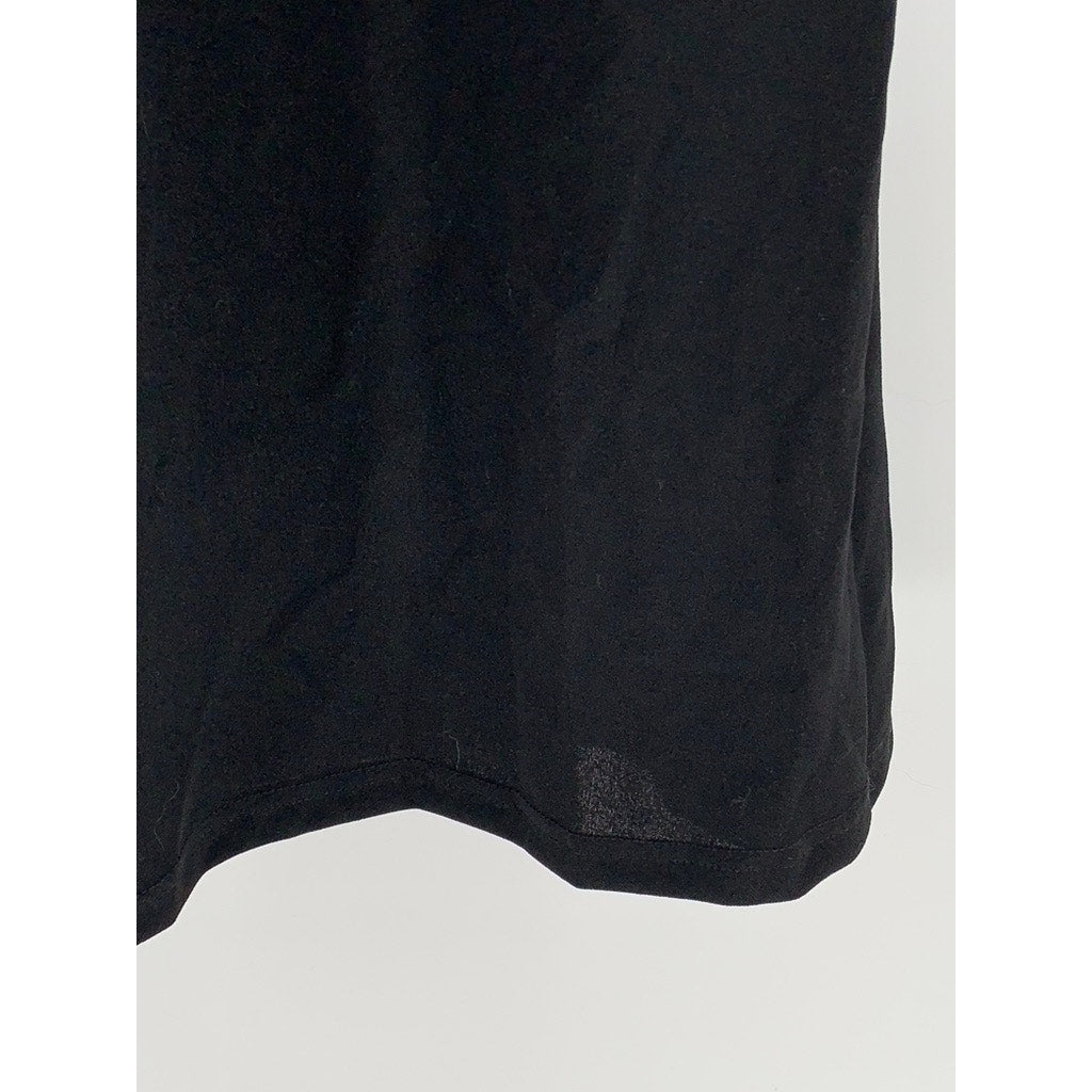 SHEIN Women's Black Lace 1940'S Mesh Insert Wiggle Ruffle Sleeve Dress SZ 6