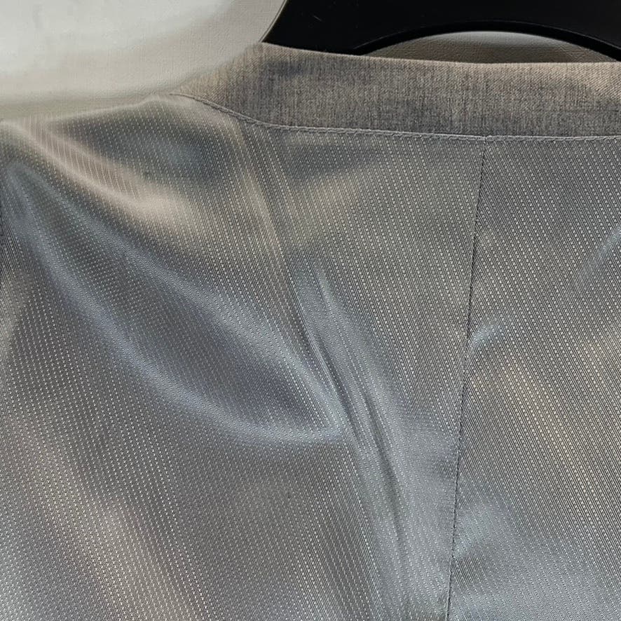 BAR III Men's Charcoal Grey Extra Slim Wool Sharkskin Suit Vest SZ 42R