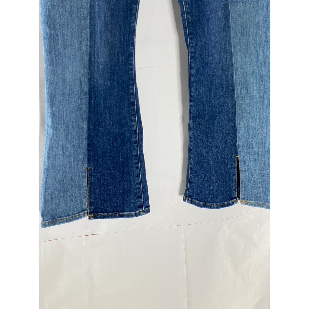 M.I.H JEANS Women's Blue Marrakesh High-Rise Cropped Kick Flare Denim Jean SZ 29