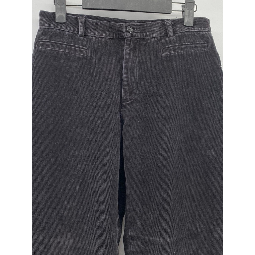 RAFAELLA Women's Black Straight-Leg Regular-Fit Corduroy Pant SZ 6