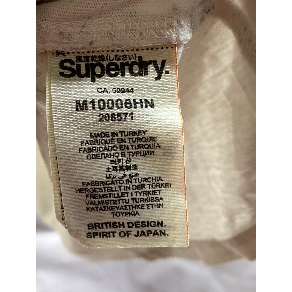 SUPERDRY VINTAGE Men's Black-White Crewneck Logo Ombre Short Sleeve T-Shirt SZ L