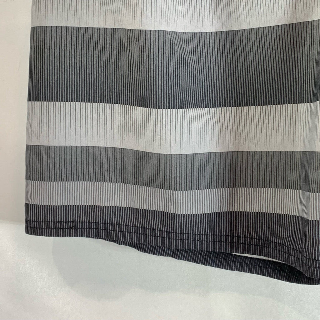 NIKE Men's Gray Striped Drawstring Mesh Brief-Lined Pull-On Swim Shorts SZ XL
