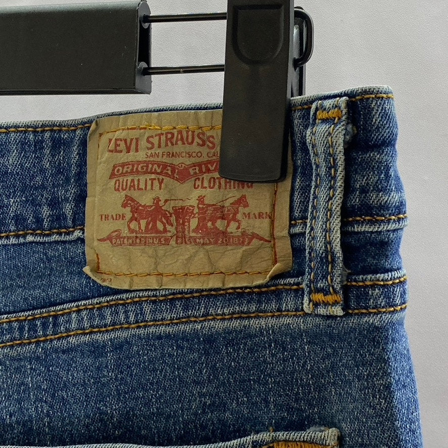 LEVI'S Women's Vintage Blue 519 Low Rise Flare Denim Five-Pocket Jean SZ 5
