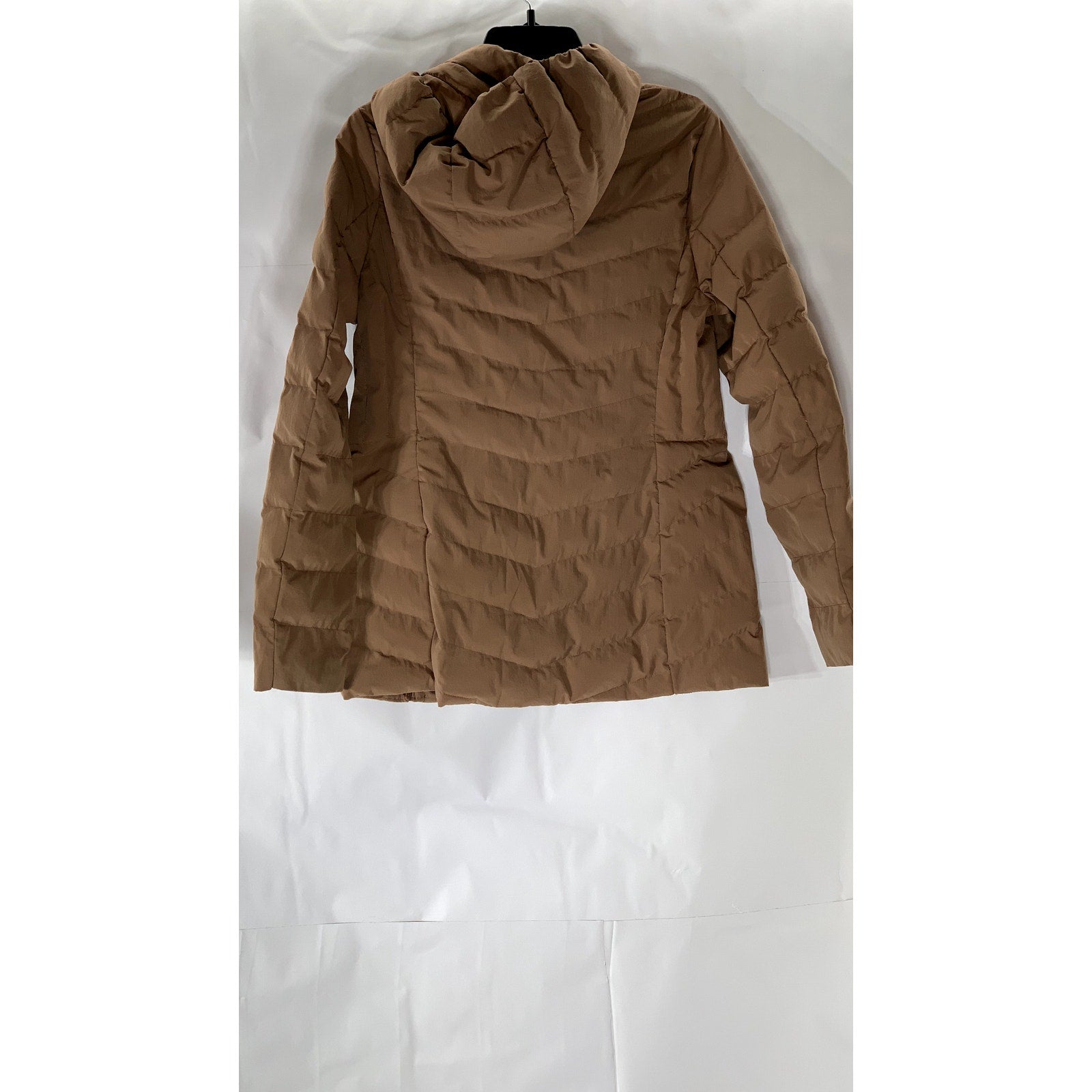 32 DEGREES HEAT Women's Salmon Pink Zip-Up Hooded Puffer Jacket SZ S