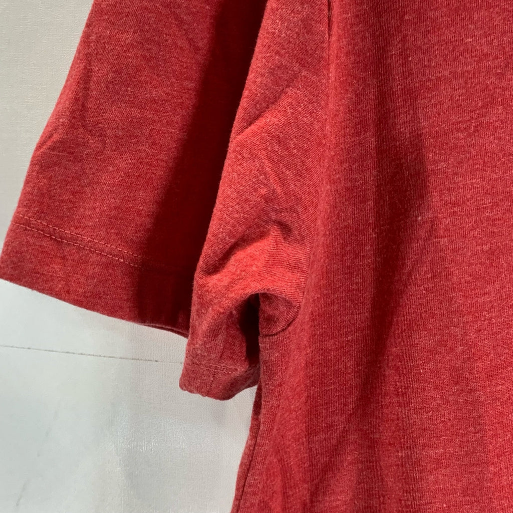 ASICS Men's Red Run Fast Train Hard Logo Crewneck Short Sleeve T-Shirt SZ S