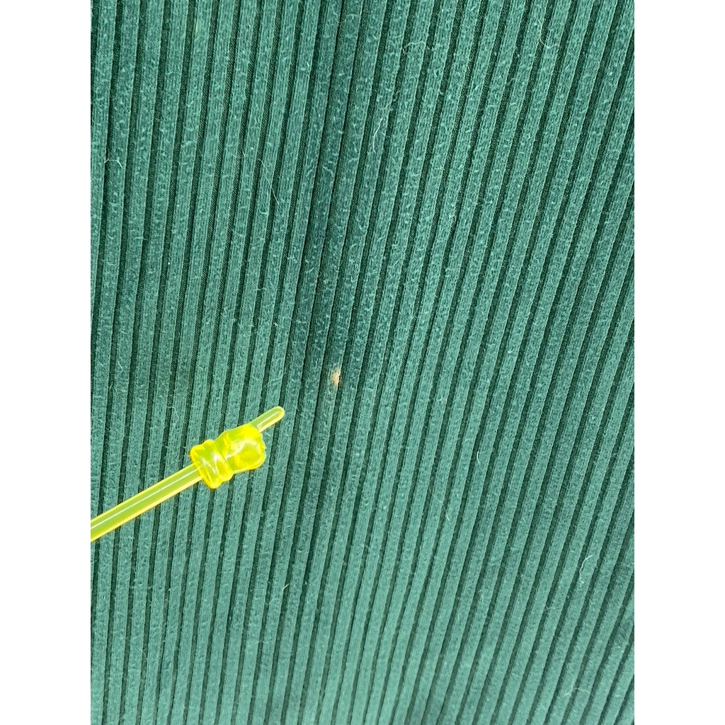URBAN OUTFITTERS Women's Emerald Green Ribbed Scoop-Neck Knee Length Dress SZ M
