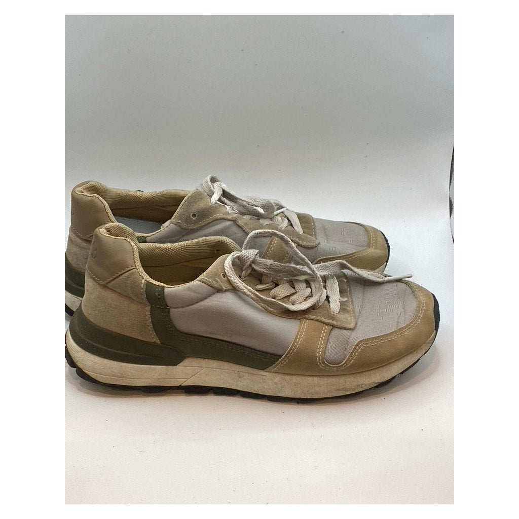 LUCKY BRAND Men's Tan-Beige Classic Lace-Up Round-Toe Ruby Sneakers SZ 9