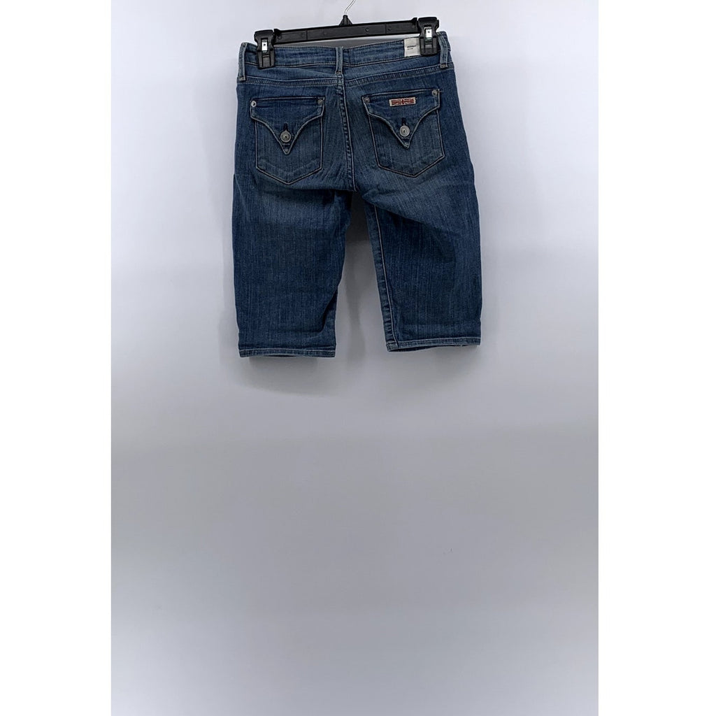 HUDSON Women's Blue Denim Viceroy Five-Pocket Knee Shorts SZ 24