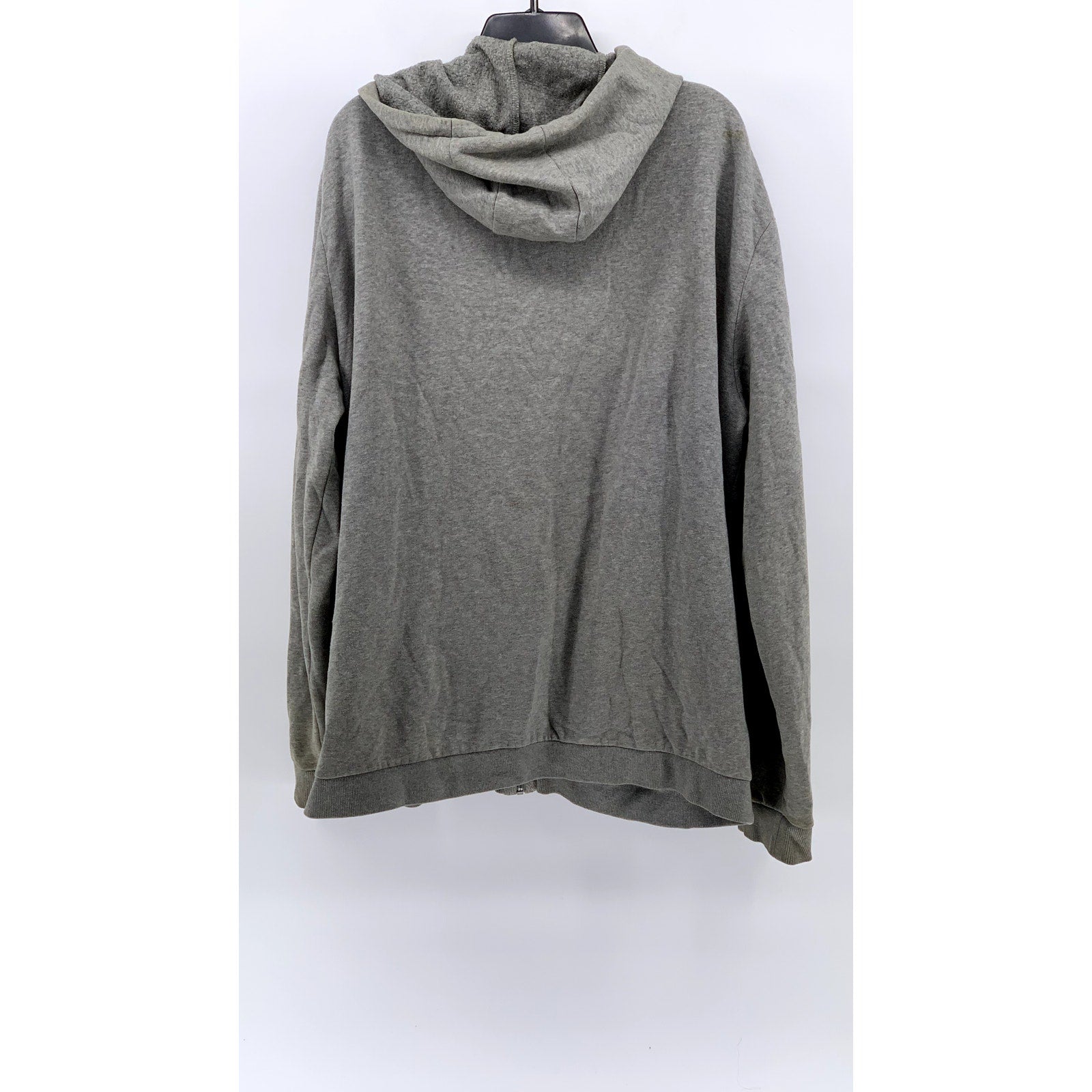 CALVIN KLEIN Men's Gray Logo Zip-Up Sweatshirt SZ 2XL