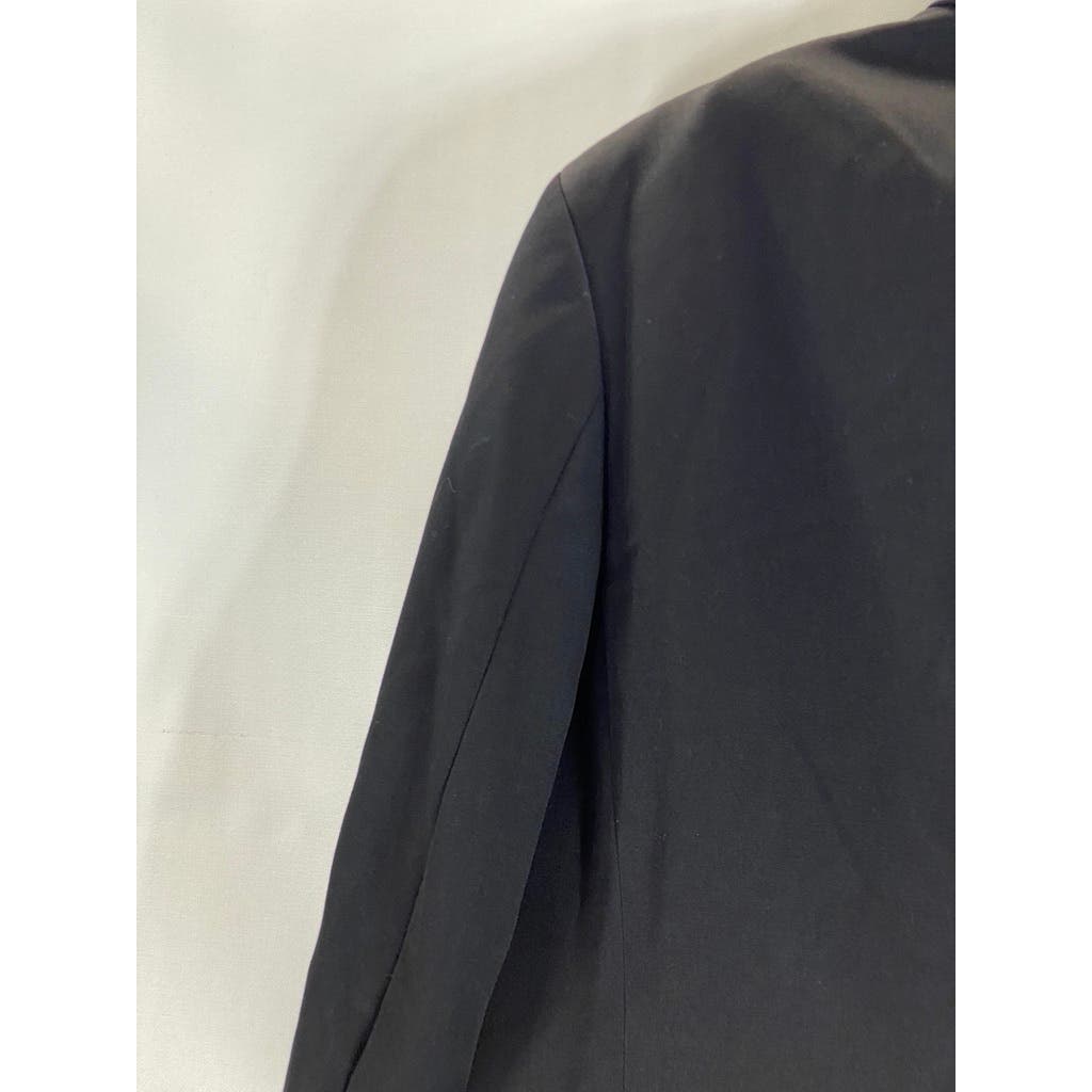 J.CREW Men's Solid Black Short Three-Button Suit Jacket SZ 40S