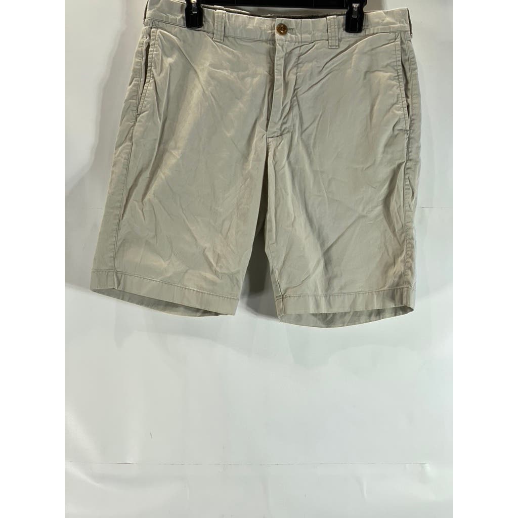 J. CREW Men's Beige Stretch 10.5" Chino Shorts SZ 33