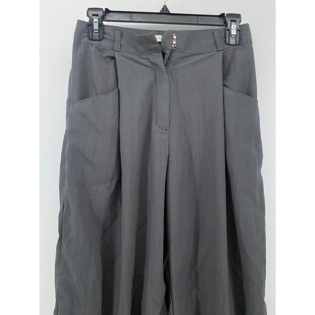 COVER Women's Dark Gray Relaxed Fit Straight-Leg Casual Pant SZ S