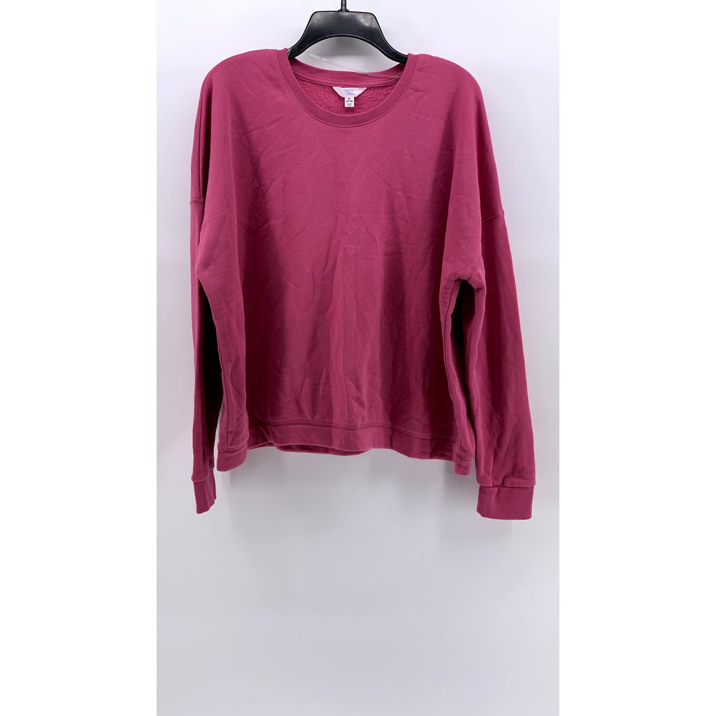 TIME & TRU Women's Pink Crewneck Long Sleeve Sweatshirt SZ XL