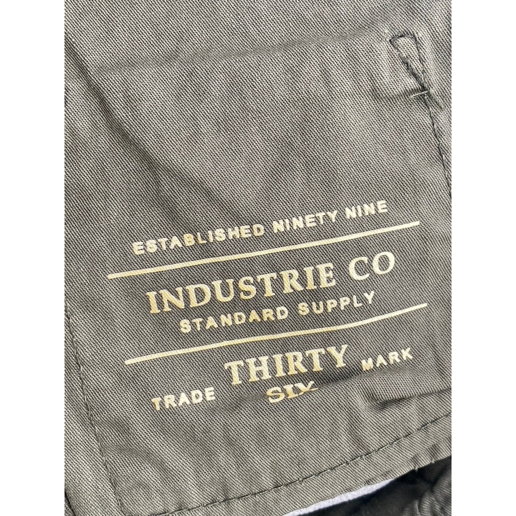 GARMENT MAKERS INDUSTRIE Men's Olive Green Drawstring Casual Jogger Pants SZ 36